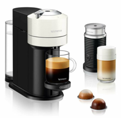 Bild zu DeLonghi Vertuo Next Nespressoautomat weiß inkl. Aeroccino 3 für 68,24€ (Vergleich: 112,29€)