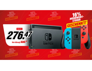 Bild zu Nintendo Switch Konsole für 276,47€ (VG: 311,86€)