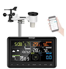 Bild zu Sainlogic Profi WLAN Funk Wetterstation mit Außensensor, Regenmesser, Wettervorhersage,Windmesser und Farbdisplay für 129,99€