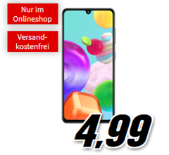 Bild zu SAMSUNG Galaxy A41 für 4,99€ mit 3GB LTE Datenflat (bis 21,6Mbit) und Sprachflat für 14,99€ im Monat.