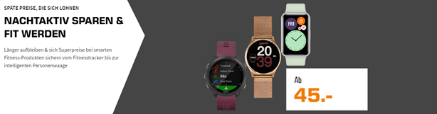 Bild zu Saturn Late Night Shopping mit Wearables, so z.B. Amazfit T-Rex Smartwatch für 99€ (Vergleich: 116,70€)