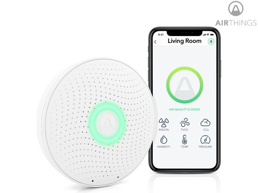 Bild zu Airthings Wave Plus Luft Luftqualitätssensor für 155,90€ (Vergleich: 227,49€)