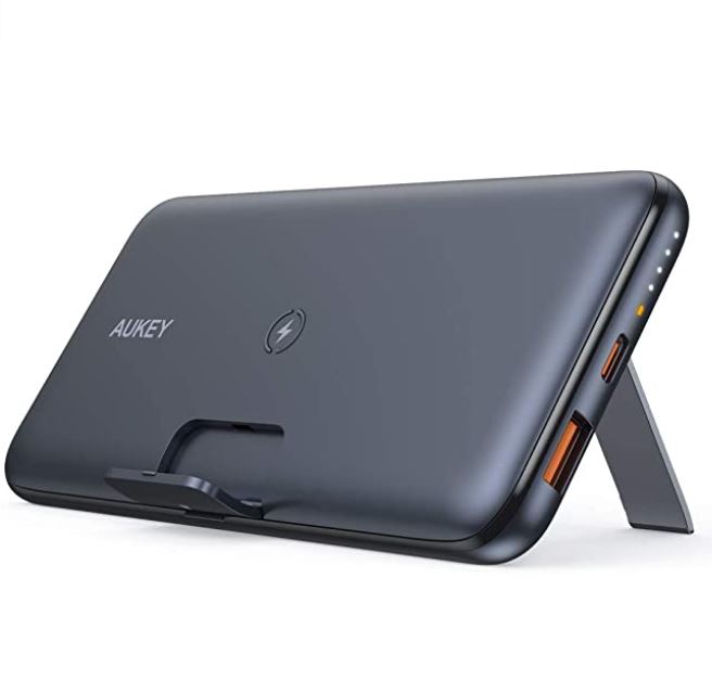 Bild zu AUKEY Powerbank mit 10.000mAh, kabelloseses laden, Quickcharge 3.0 und 18W USB-C für 34,49€