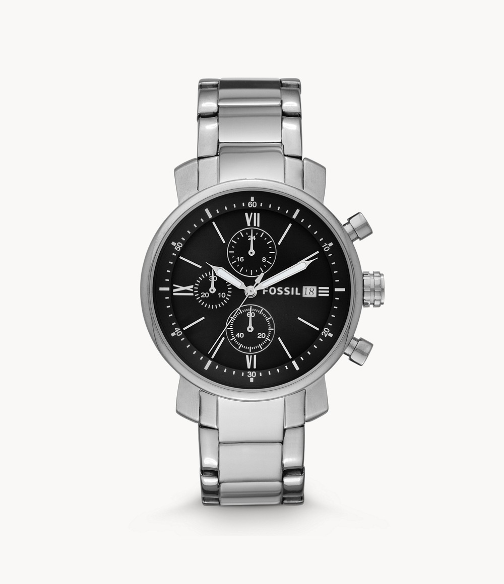 Bild zu Herren Edelstahl Chronograph Fossil Rhett BQ1000 für 58,20€ (Vergleich: 112,35€)