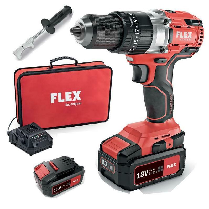 Bild zu Flex-Tools Akku Bohrschrauber Schlagbohrschrauber 18V PD 2G 18.0-EC FS55 + 2 Akkus 5 Ah für 179,95€ (VG: 329,48€)