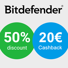 Bild zu 12 Monate Bitdefender Antivirus Plus mit 8€ Gewinn (12€ für die Basisversion zahlen, 20€ Bonus erhalten)