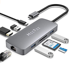 Bild zu HooToo USB C Hub 8 in 1 Premium 100W für 29€