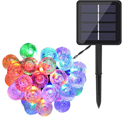 Bild zu Solarlichterkette (farbig oder weiß) mit 20 oder 100 LED ab 7,99€