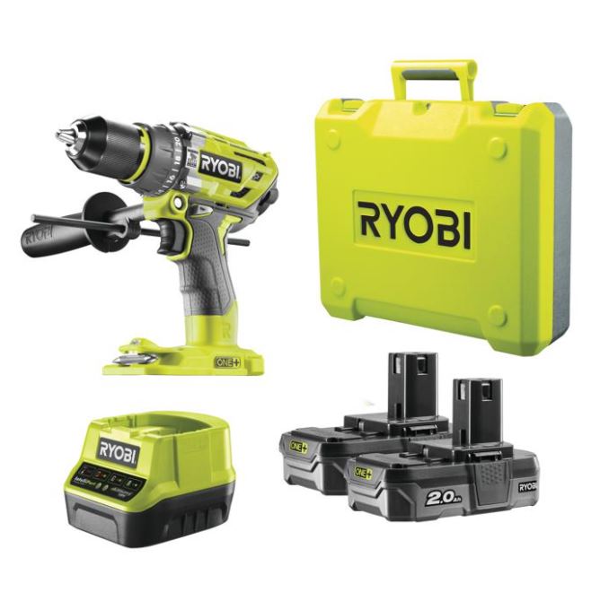 Bild zu RYOBI One+ Akku-Schlagbohrschrauber R18PD7-220B mit 2x 18V Akku für 155,96€ (VG: 196,94€)