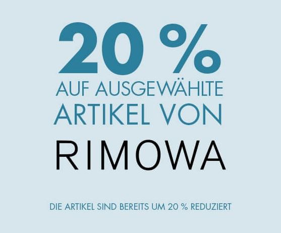 Bild zu GALERIA: 20% Rabatt auf ausgewählte Koffer von Rimowa