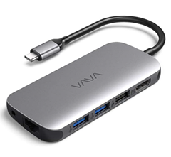 Bild zu Vava USB C Hub 9in1 (USB-C, USB 3.0, 4K HDMI, SD/TF-Kartenleser) für 36,99€