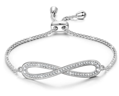 Bild zu Susan Y Damen Armband Endlose Liebe mit Kristallen von Swarovski für 12,99€