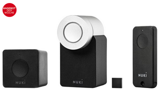 Bild zu Nuki Türschlossantrieb »Combo (Smart Lock 2.0 + Bridge) + Fob« für 249€ (VG: 295,36€)