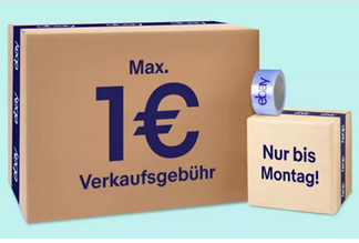 Bild zu eBay: maximal 1€ Verkaufsgebühr für einen Artikel