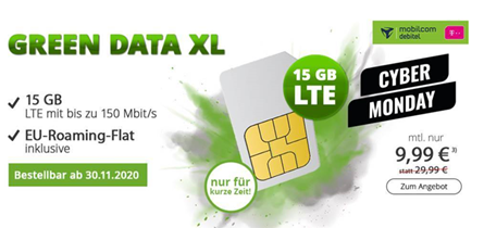 Bild zu 15GB LTE Datenflat im Telekom Netz für 9,99€/Monat