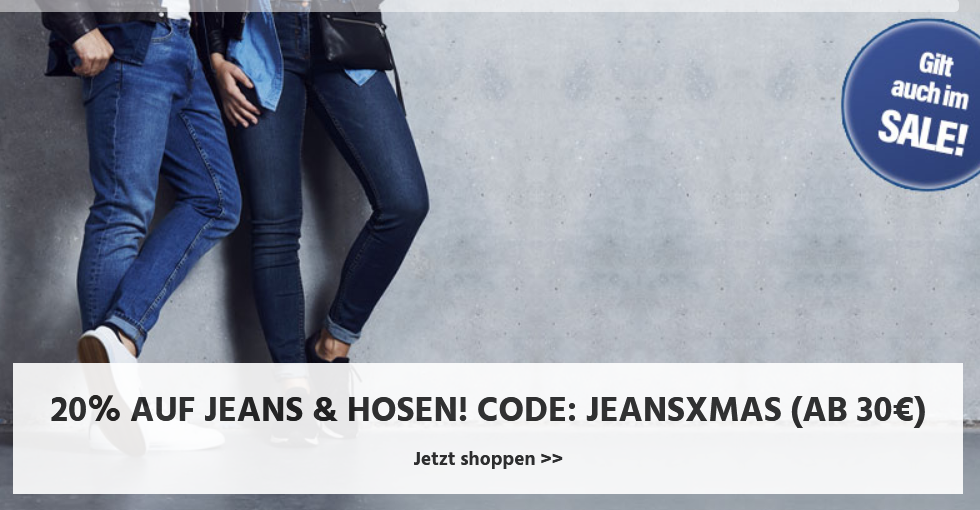 Bild zu Jeans Direct: 20% Rabatt auf Jeans und Hosen