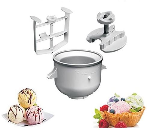 Bild zu [B-Ware] KitchenAid 5KICA0WH Eisbereiteraufsatz für 44,91€ (VG: 79€)