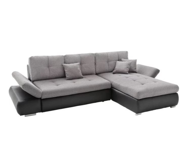 Bild zu modern lliving Wohnlandschaft in Grau mit Bettfunktion für 583,85€