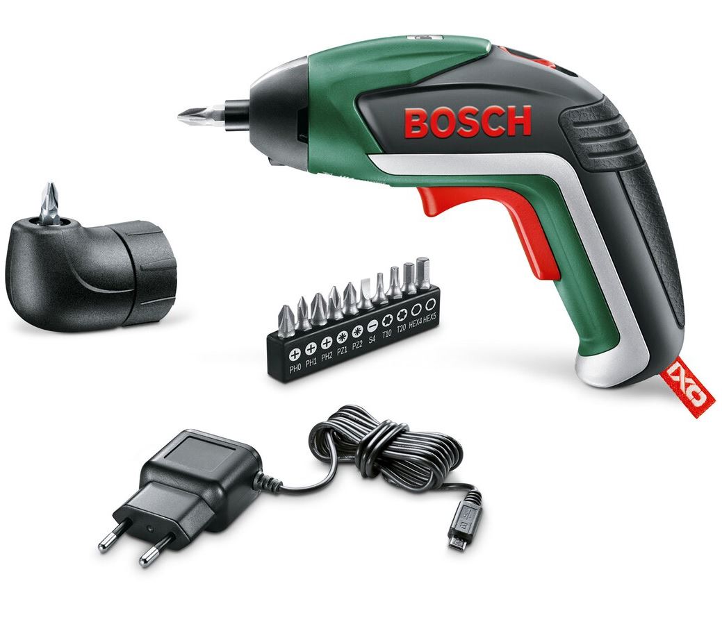 Bild zu Bosch Akkuschrauber IXO Generation V mit Winkeladapter für 34,94€ (VG: 53,40€)