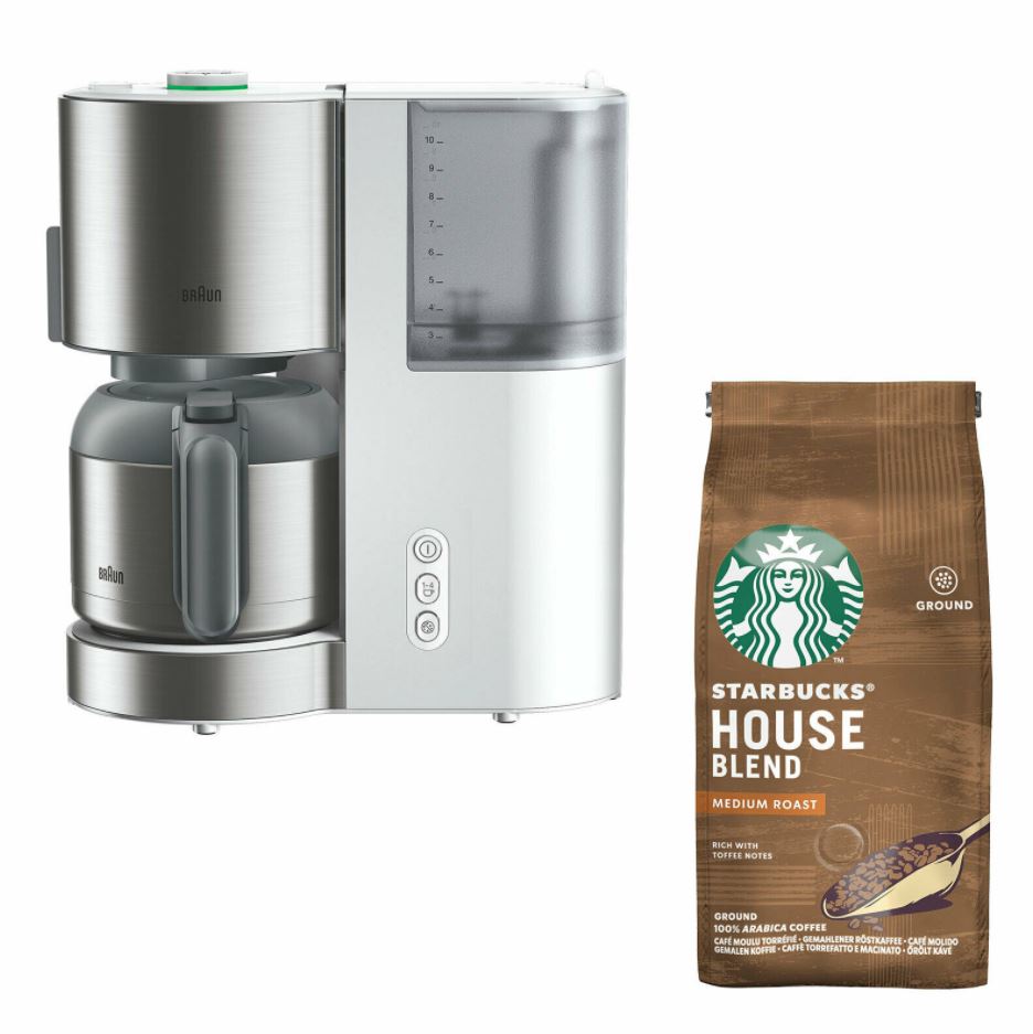 Bild zu Braun KF 5105 Filterkaffemaschine IDCollection + gratis Starbuckskaffee für 74,90€ (VG: 93,57€)