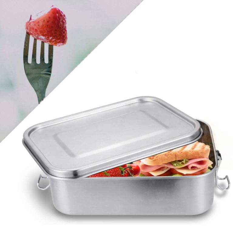 Bild zu Hengda Lunchboxen in 3 verschiedenen Größen aus Metall (auslaufsicher, Fächertrennung) – z.B. 1400ml Fassungsvermögen für nur 15,39€