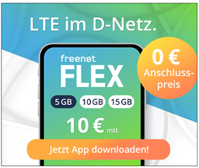 Bild zu [Top] freenet FLEX Tarif im Vodafone Netz ohne Anschlussgebühr (sonst 10€)– bis zum 05.06. sogar gratis testen