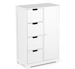 Bild zu IKAYAA Badezimmerschrank/Badkommode/Beistellschrank/ Sideboard (56x30x81cm) für 46,99€