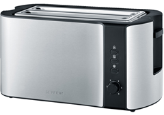 Bild zu Severin Automatik-Toaster 2590 in Edelstahl/schwarz für 31,94€ (VG: 37,77€)