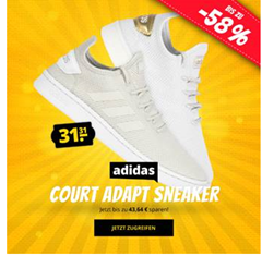 Bild zu adidas Court Adapt Sneaker für 31,31€ zzgl. 3,95€ Versand