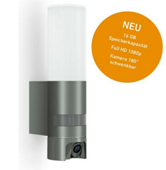 Bild zu Steinel L 620 Cam Kameraleuchte: Außenleuchte, Gegensprechanlage, Überwachungskamera, Infrarot-Bewegungsmelder, Aluminium, 13.5 W, Anthrazit für 189€