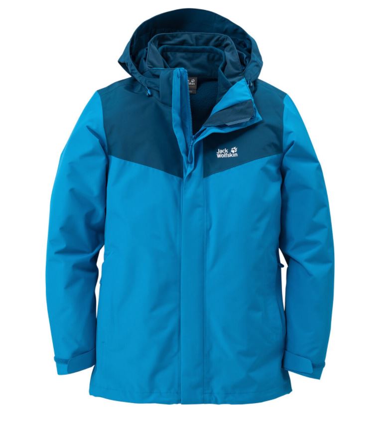 Bild zu Jack Wolfskin Outdoorjacke Towada mit Fleece-Innenjacke in Blau für 111,99€ (VG: 169,99€)