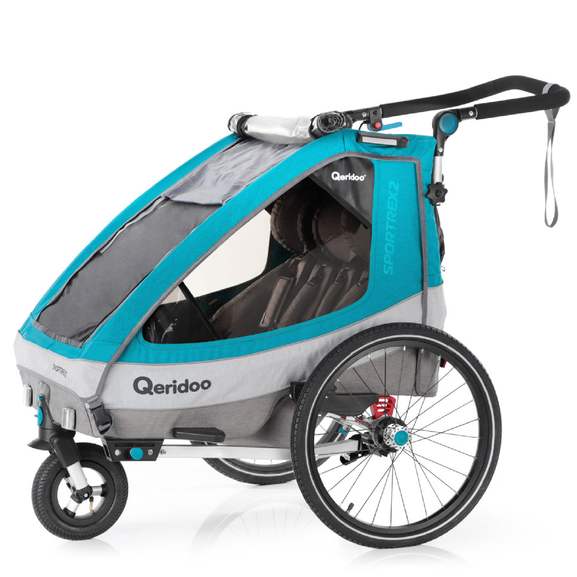 Bild zu Kinderfahrradanhänger Qeridoo Sportrex2 für 397,58€ (Vergleich: 459€)