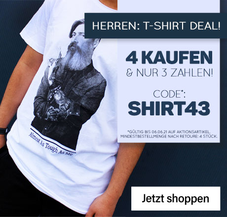 Bild zu Jeans Direct: Vier T-Shirts kaufen und nur drei T-Shirts bezahlen