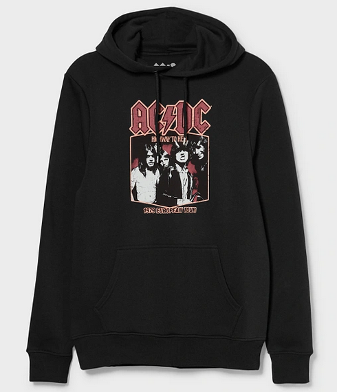 Bild zu AC/DC Kapuzenpullover mit Kängurutasche für 17,99€