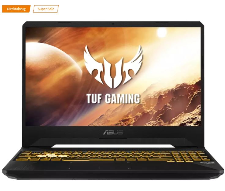 Bild zu ASUS TUF Gaming Gaming Notebook (15,6 Zoll Display, Ryzen 7, 16 GB RAM, 512 GB SSD, RTX 2060) ab 989€ (VG: 1185,95€)