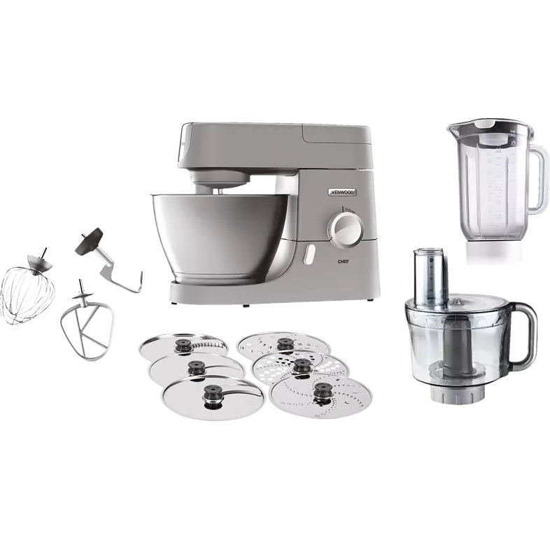 Bild zu [nur noch Heute] Küchenmaschine Kenwood KVC3150S Chef inklusive fünf Zubehörteilen schon ab 289€ (Vergleich: 329€)