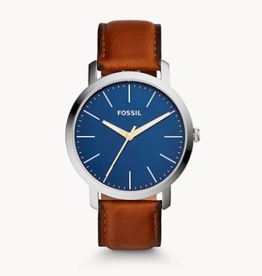 Bild zu Fossil BQ2311IE Herrenuhr Luther Leder Braun für 58,10€ (VG: 107,08€)