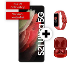 Bild zu [ausverkauft] Samsung Galaxy S21 5G 256GB inkl. Samsung Galaxy Fit2 + Samsung Galaxy Buds Live für 129€ mit 10GB LTE Datenflat und Sprachflat im Telekom-Netz für 29,99€/Monat