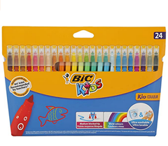 Bild zu [Prime] BIC Kids Fasermaler Kid Couleur, 24er Set auswaschbare Kinder-Filzstifte in bunten Farben, ab 5 Jahre für 5,66€