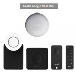 Bild zu Nuki Komplett Set – Combo 2.0 + Fob + Keypad + gratis Google Nest Min für 299€ (VG: 412,62€)