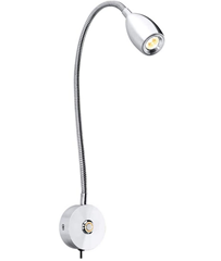 Bild zu KINGSO LED Leselampe/Wandlampe mit Schwanenhals (3W, 200lm, Warmweiß) für 8,95€