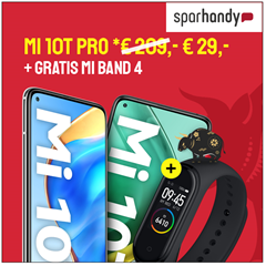 Bild zu Xiaomi Mi 10T Pro inkl. gratis Mi Band 4 für 29€ mit 10GB LTE Datenflat, SMS und Sprachflat im Vodafone Netz für 19,99€/Monat