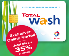 Bild zu Total Wash: Waschkarte mit bis zu 35% Online-Vorteil