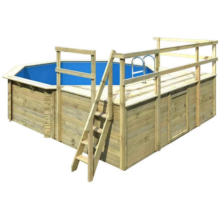 Bild zu Karibu Achteckpool Holzpool Größe 2 Set D (428cm x 4,28cm x 1,24m) für 3.185,99€ (Vergleich: 3.569,94€)