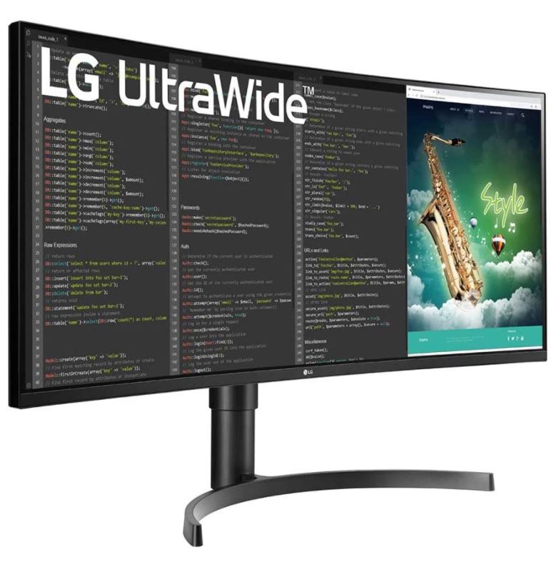 Bild zu LG 35WN65C-B Professional Curved UltraWide WQHD 35″ mit VA Panel (3440×1440 Pixel, 21:9, 300 cd/m², sRGB > 99%, HDR 10, 1500:1, 5ms, 100 Hz) ab 409€ (VG: 474€)