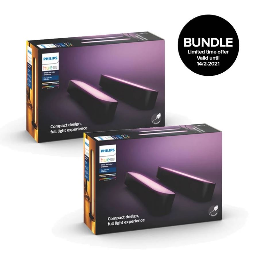 Bild zu 2 x 2er Pack Philips Hue – Play Light Bar (4 Lichtleisten inklusive) für nur 155€ (VG: 193,26€)