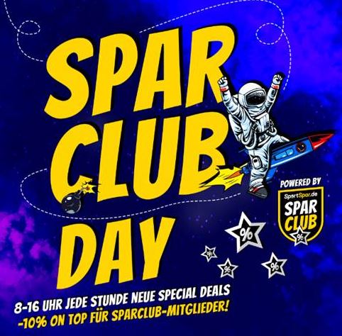 Bild zu SportSpar: Sparclub Day mit jeder vollen Stunde neue Special Deals + 10% Rabatt für Sparclub Mitglieder on top