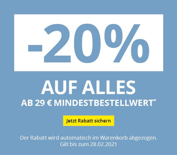 Bild zu [beendet] Takko: 20% Rabatt auf ALLES ab einem Mindestbestellwert von 29€