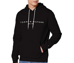 Bild zu Tommy Hilfiger Herren ,,Tommy Logo” Hoody/Sweatshirt (XS bis 3XL) für 46,67€ (VG: 69,48€)