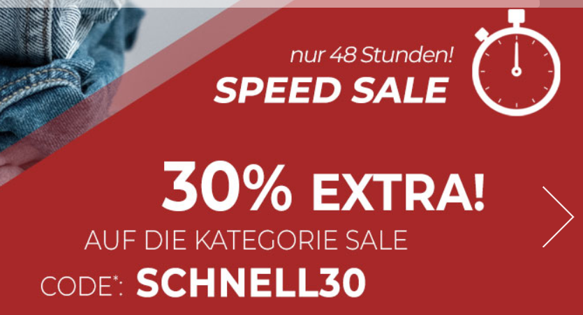 Bild zu Jeans Direct: 30% Extra-Rabatt auf die Kategorie Sale (MBW: 75€)